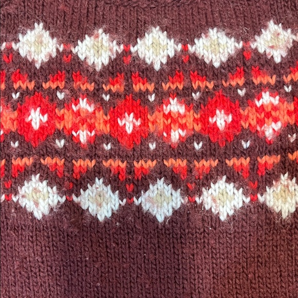 💕🎉HOST PICK🎉💕 Burgundy Fair Isle Sweater - Picture 5 of 5